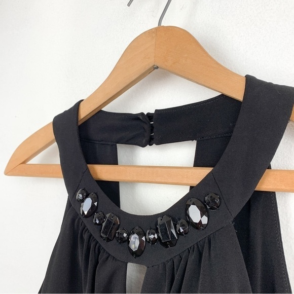 White House Black Market Little Black Cocktail Dress Sz 4 - Picture 4 of 11